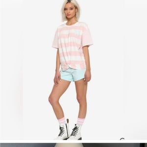 Disney Her‎ Universe the little mermaid pink striped tee